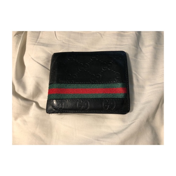gucci stripe wallet